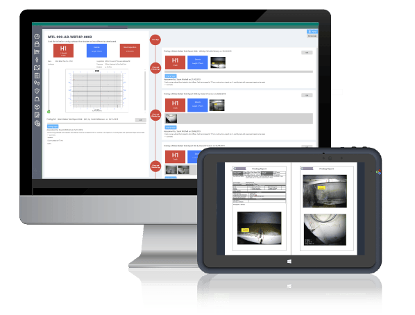 Asset risk graphic tablet and desktop