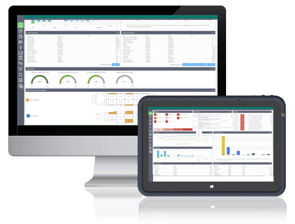 Asset dashboard desktop and tablet graphic image