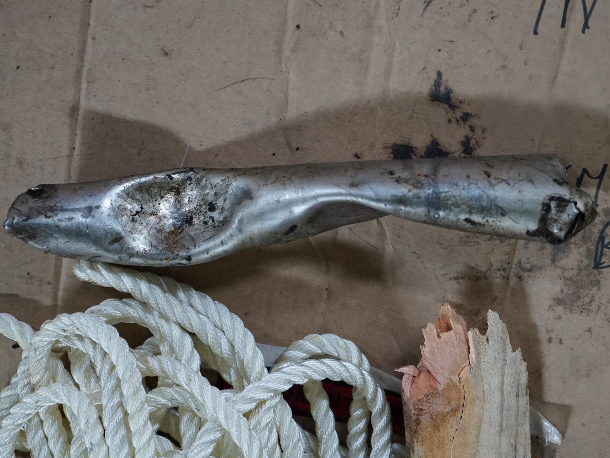 cracked support bracket 