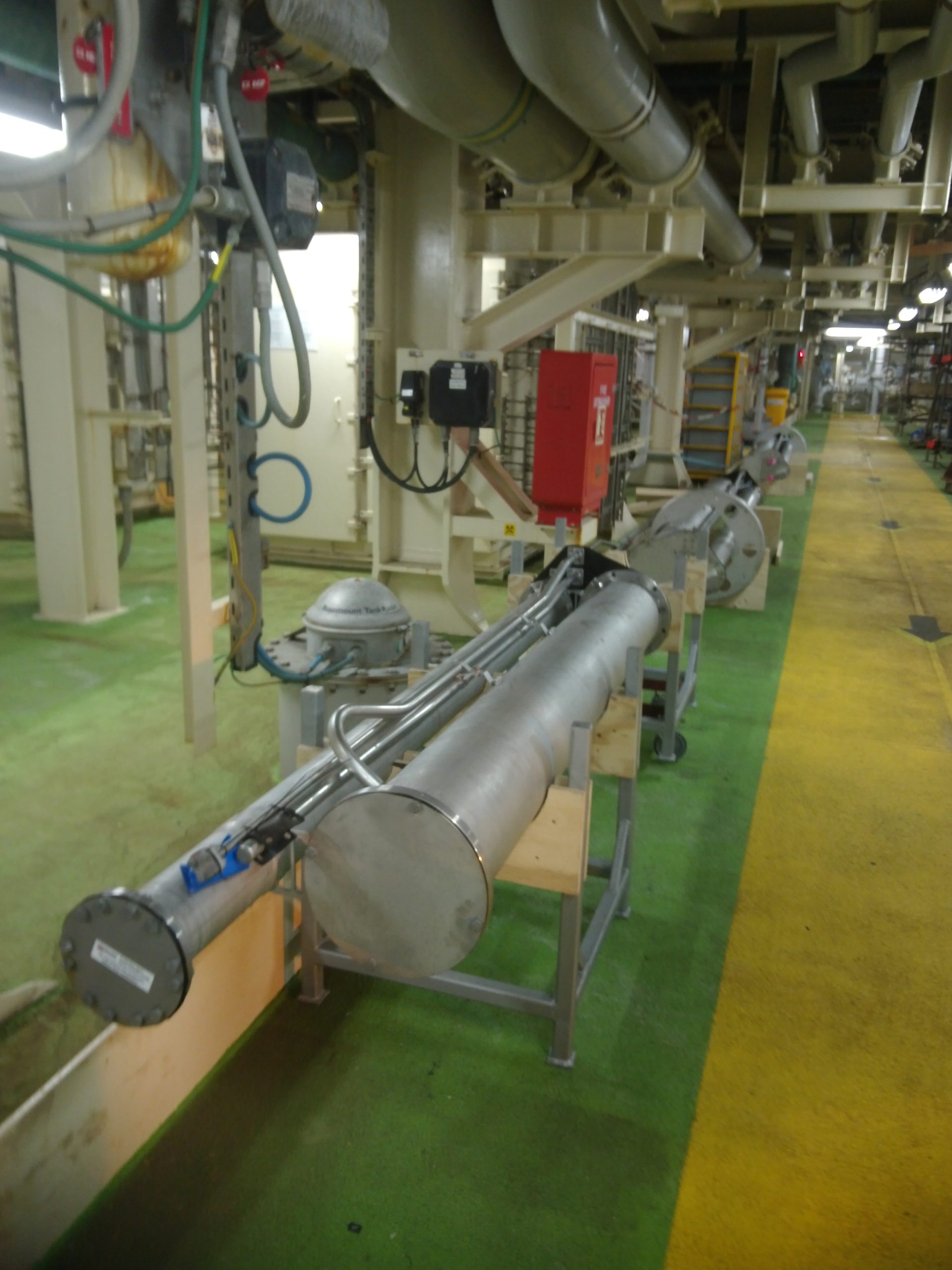 pipestack sections on bespoke pipe trolleys